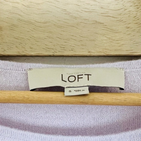 Anne Taylor LOFT Lavender Long Sleeve Size S - Picture 3 of 4